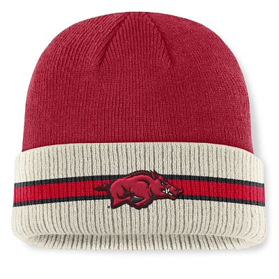 Men's Top of the World  Cardinal Arkansas Razorbacks Silas Cuffed Knit Hat