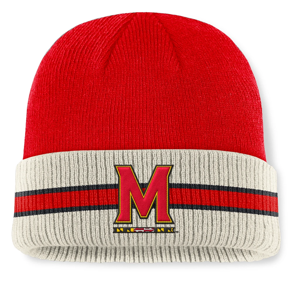 Men's Top of the World  Red Maryland Terrapins Silas Cuffed Knit Hat