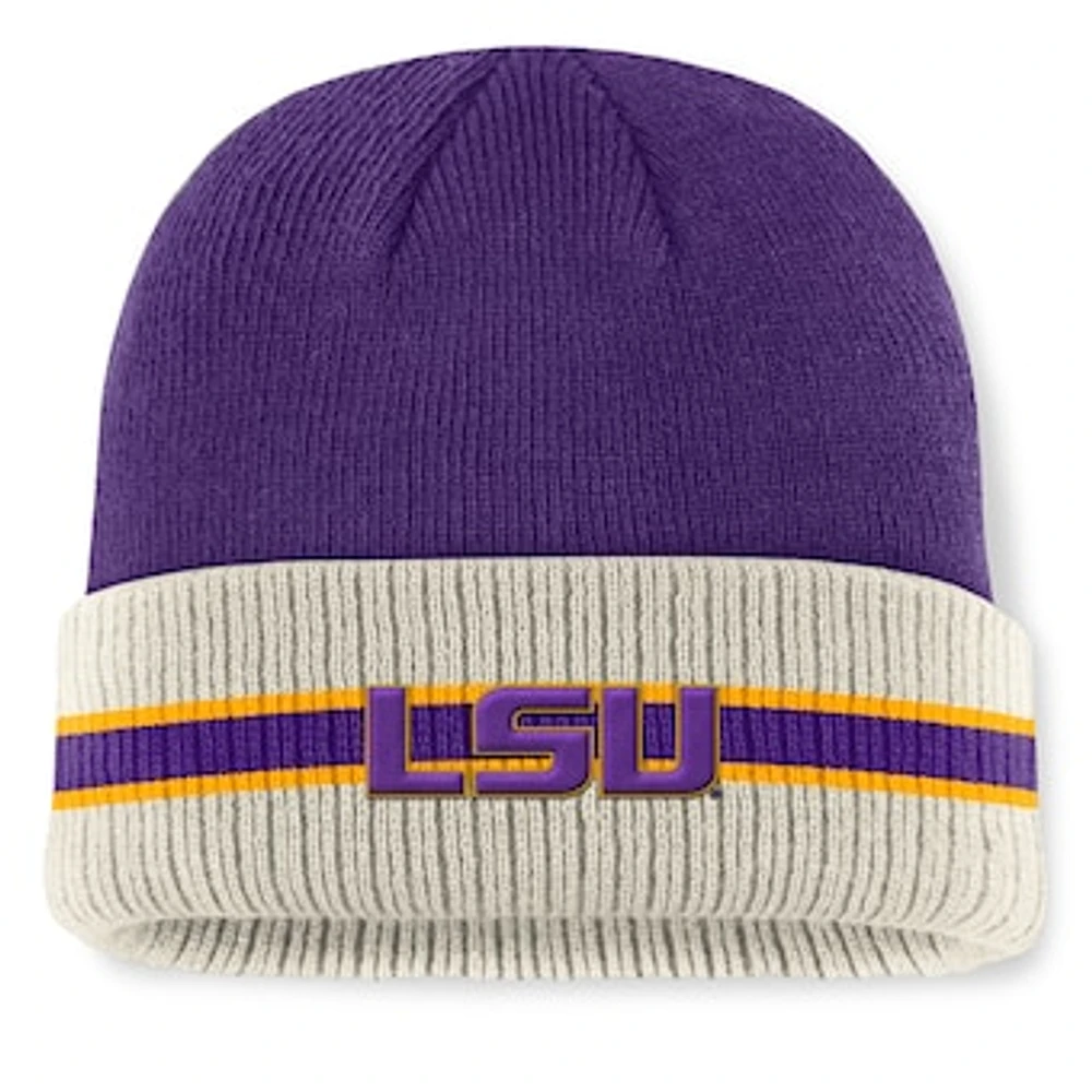 Men's Top of the World  Purple LSU Tigers Silas Cuffed Knit Hat