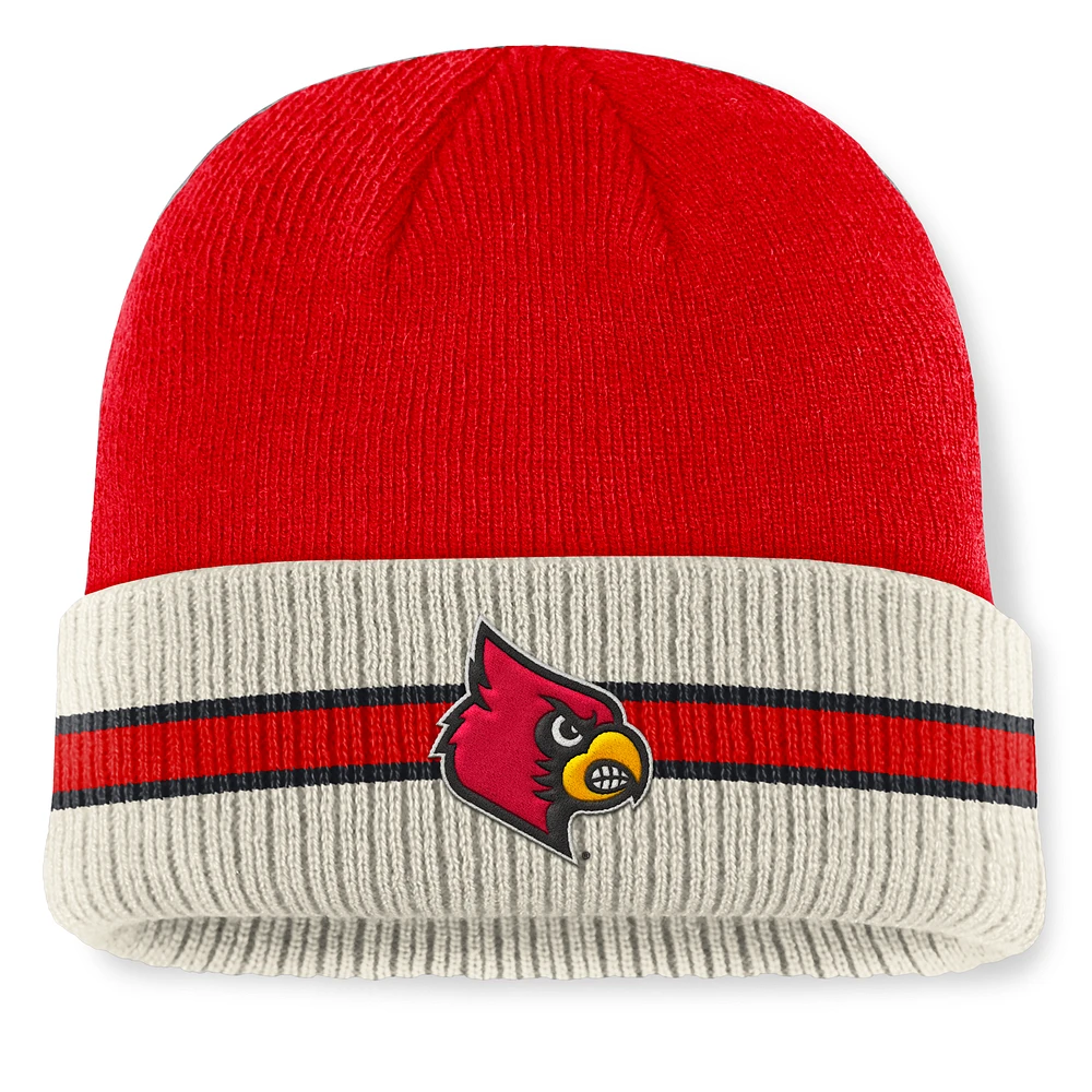 Men's Top of the World  Red Louisville Cardinals Silas Cuffed Knit Hat