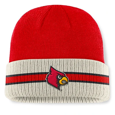 Men's Top of the World  Red Louisville Cardinals Silas Cuffed Knit Hat