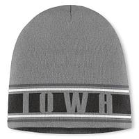 Men's Top of the World Gray Iowa Hawkeyes Jace Knit Beanie