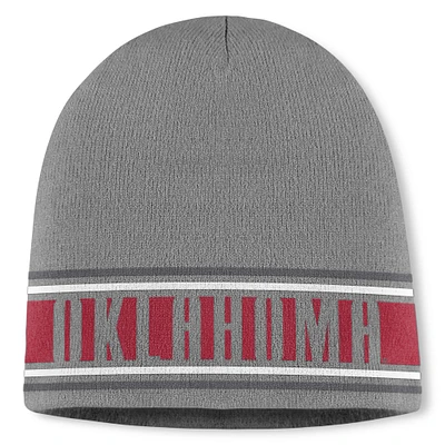 Men's Top of the World Gray Oklahoma Sooners Jace Knit Beanie