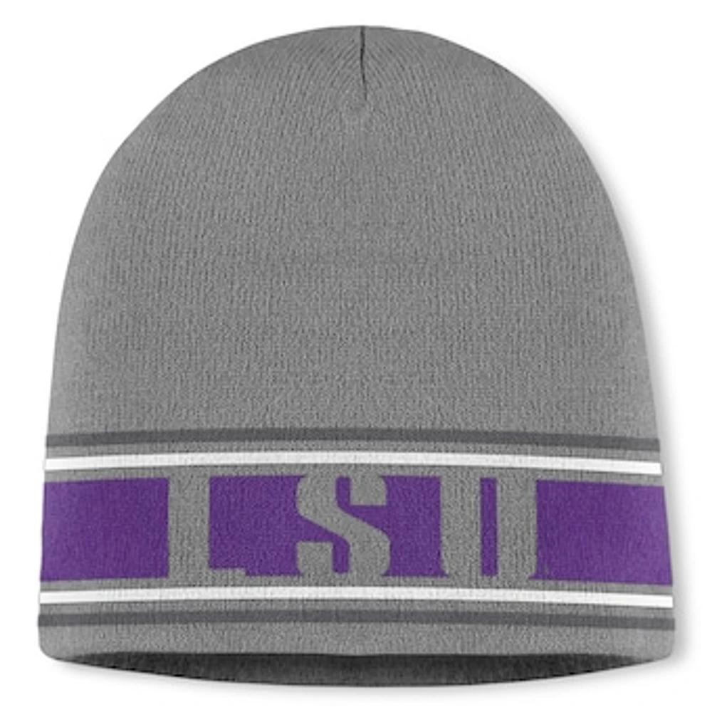 Men's Top of the World Gray LSU Tigers Jace Knit Beanie