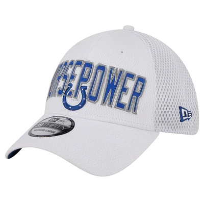 Men's New Era White Indianapolis Colts Breakers 39THIRTY Flex Hat