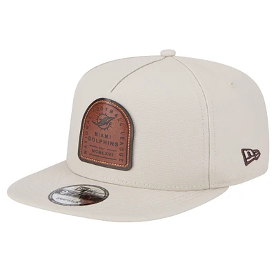 Men's New Era  Stone Miami Dolphins Premier 9FIFTY Snapback Hat