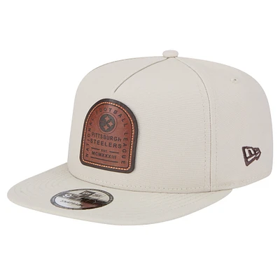 Men's New Era  Stone Pittsburgh Steelers Premier 9FIFTY Snapback Hat