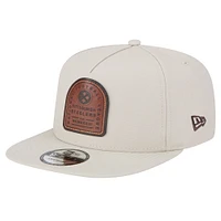 Men's New Era  Stone Pittsburgh Steelers Premier 9FIFTY Snapback Hat