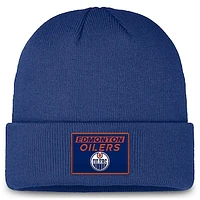 Men's Fanatics Royal Edmonton Oilers Authentic Pro Rink Prime Cuffed Knit Hat