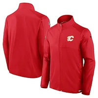 Men's Fanatics  Red Calgary Flames Authentic Pro Rink Fleece Full-Zip Jacket