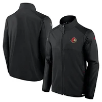 Men's Fanatics  Black Ottawa Senators Authentic Pro Rink Fleece Full-Zip Jacket