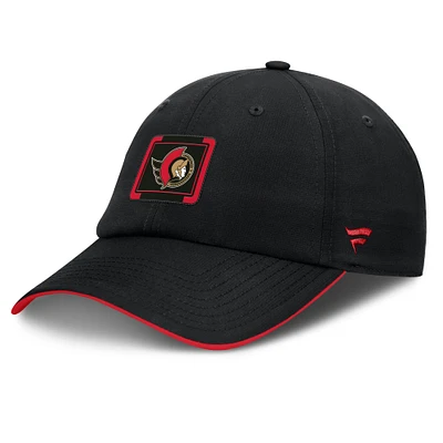 Men's Fanatics Black Ottawa Senators Authentic Pro Rink Pinnacle Adjustable Hat