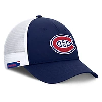 Men's Fanatics Navy/White Montreal Canadiens Authentic Pro Rink Adjustable Hat