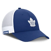 Men's Fanatics Blue/White Toronto Maple Leafs Authentic Pro Rink Adjustable Hat