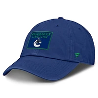 Men's Fanatics Blue Vancouver Canucks Authentic Pro Rink Prime Adjustable Hat