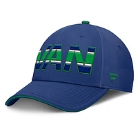 Men's Fanatics Blue Vancouver Canucks Authentic Pro Rink Flex Hat