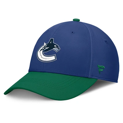 Men's Fanatics Blue Vancouver Canucks Authentic Pro Rink Flex Hat