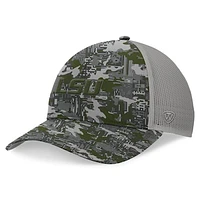 Men's Top of the World Gray LSU Tigers OHT Military Appreciation Pledge Trucker Camo Adjustable Hat