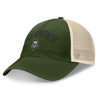 Men's Top of the World Hunter Green UCF Knights OHT Military Appreciation Glory Trucker Adjustable Hat