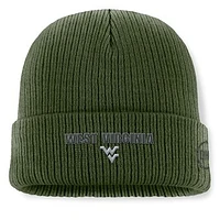 Men's Top of the World Green West Virginia Mountaineers OHT Military Appreciation Badge Cuffed Knit Hat