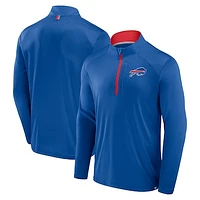 Men's Fanatics Royal Buffalo Bills Defender Quarter-Zip Jacket