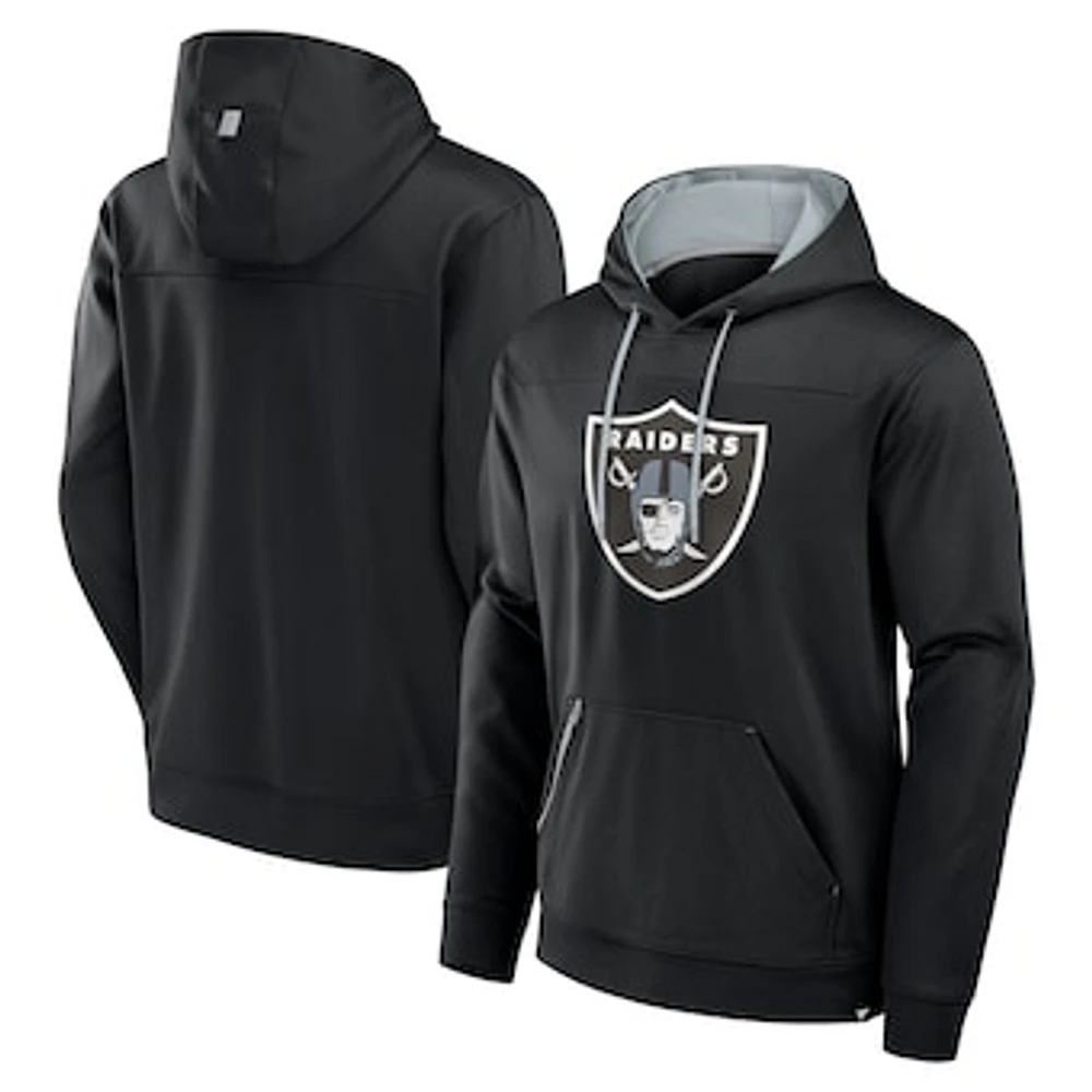 Men's Fanatics Black Las Vegas Raiders Defender Fleece Pullover Hoodie