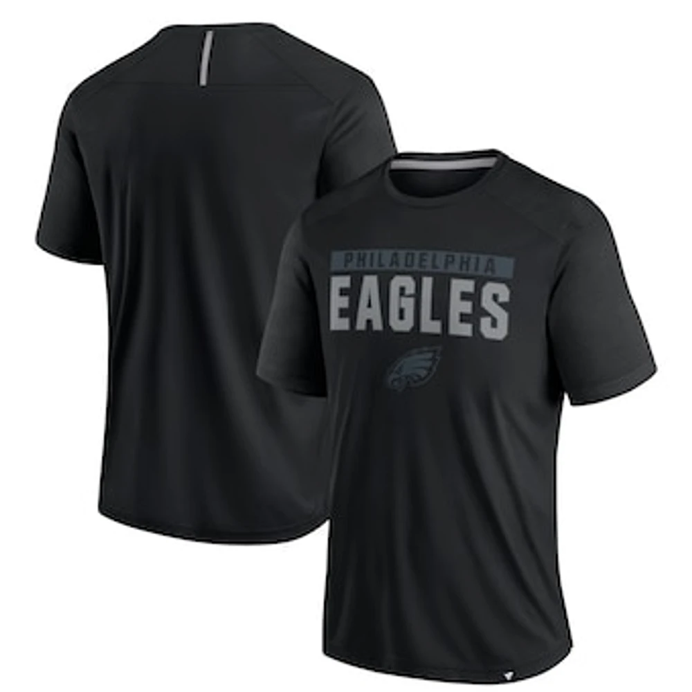 Men's Fanatics Black Philadelphia Eagles Blackout Defender T-Shirt