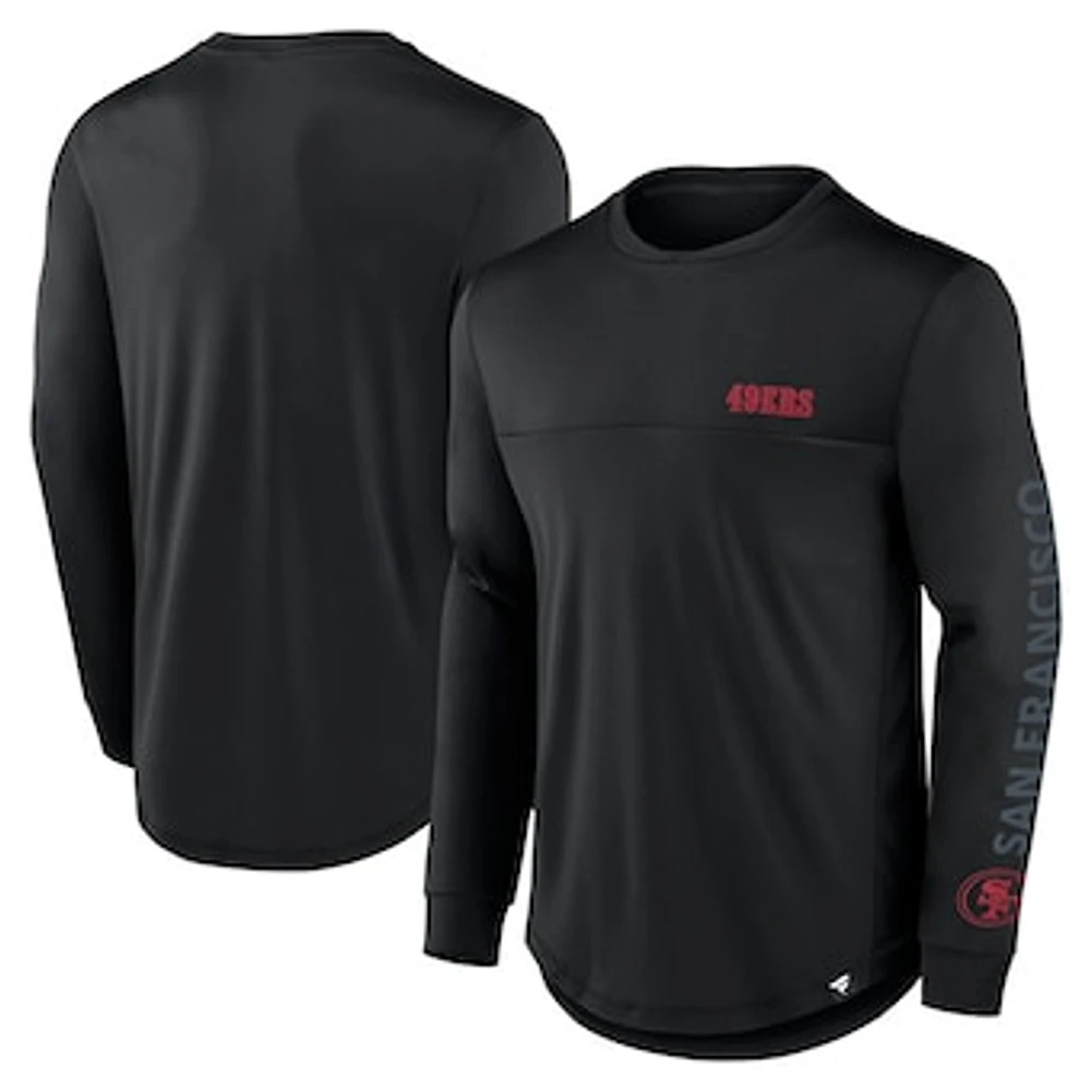 Men's Fanatics Black San Francisco 49ers Blackout Long Sleeve T-Shirt