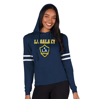 Women's Concepts Sport Navy LA Galaxy Marathon Hoodie Top