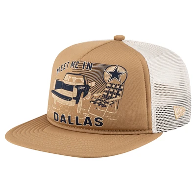 Men's New Era Stone Dallas Cowboys Meet Me 9FIFTY Snapback Hat