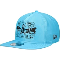 Men's New Era Blue Los Angeles Angels Neon Golfer Snapback Hat