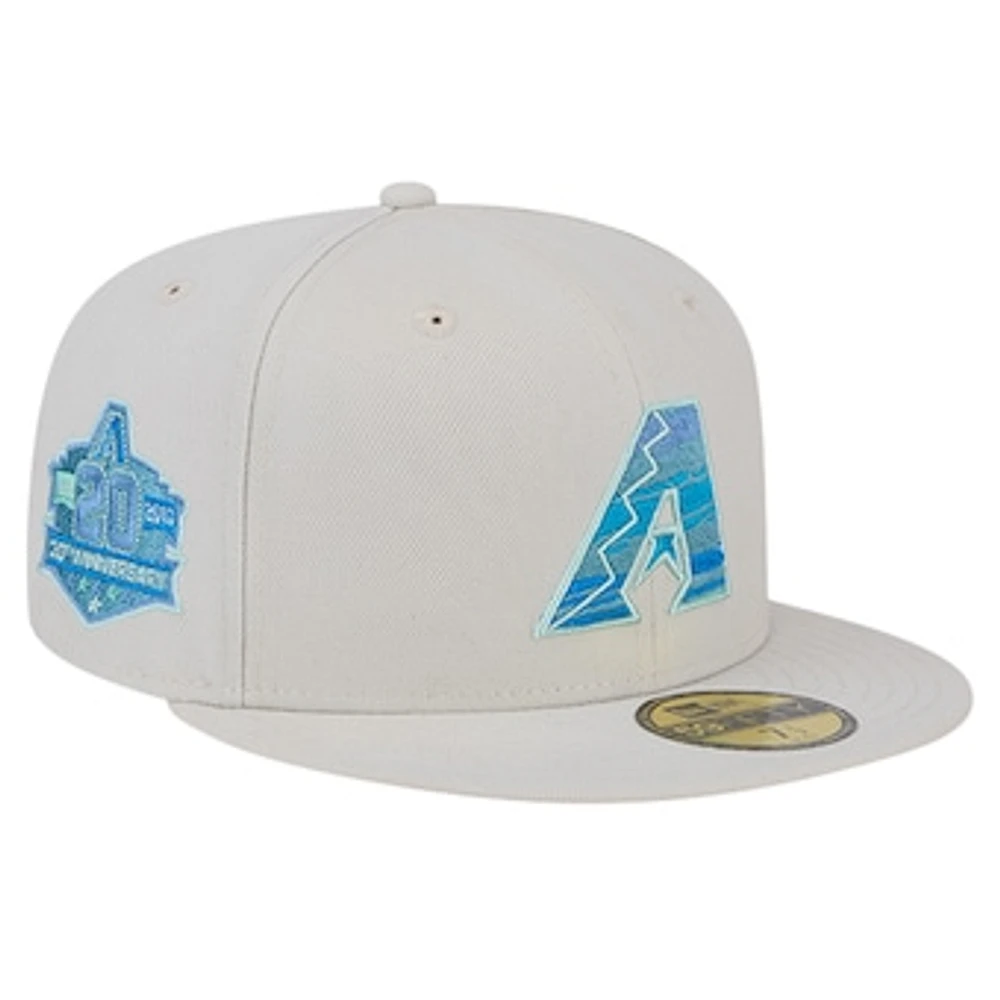 Men's New Era Khaki Arizona Diamondbacks Stone Mist 59FIFTY Fitted Hat