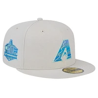 Men's New Era Khaki Arizona Diamondbacks Stone Mist 59FIFTY Fitted Hat