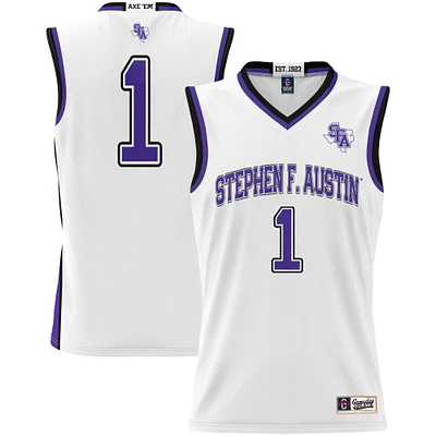 Youth  GameDay Greats White Stephen F Austin Lumberjacks #1 Basketball Jersey