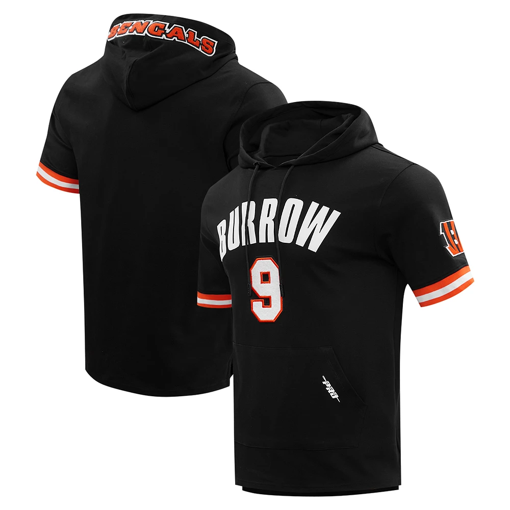 Men's Pro Standard Joe Burrow Black Cincinnati Bengals Player Name & Number Hoodie T-Shirt