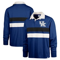 Men's '47 Royal Kentucky Wildcats Clubhouse Knox Thames Long Sleeve Rugby Polo