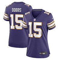 Women's Nike Joshua Dobbs Purple Minnesota Vikings Alternate Game Jersey