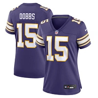 Women's Nike Joshua Dobbs Purple Minnesota Vikings Alternate Game Jersey