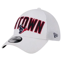 Men's New Era White Houston Texans Breakers 39THIRTY Flex Hat