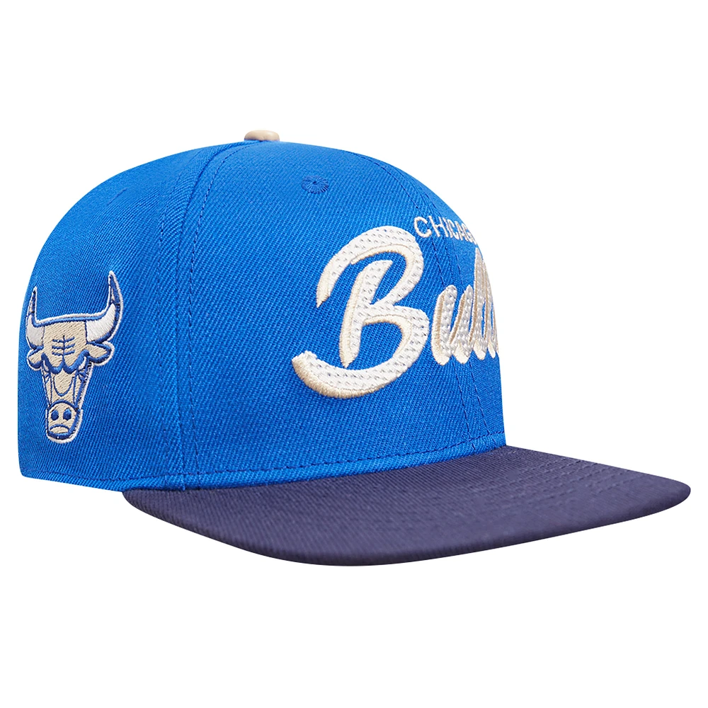 Men's Pro Standard Blue/Navy Chicago Bulls Legacy Snapback Hat