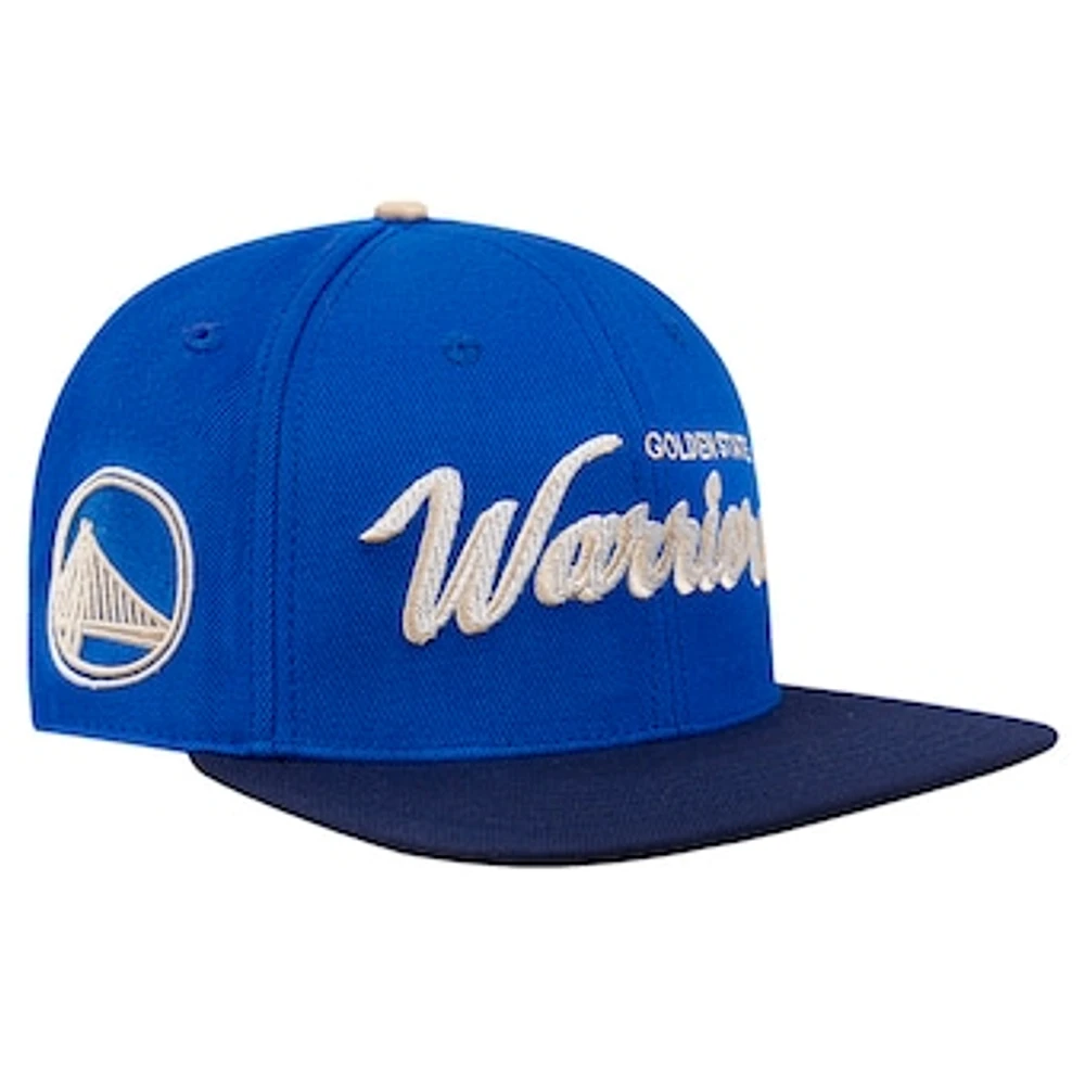 Men's Pro Standard Royal/Navy Golden State Warriors Legacy Snapback Hat