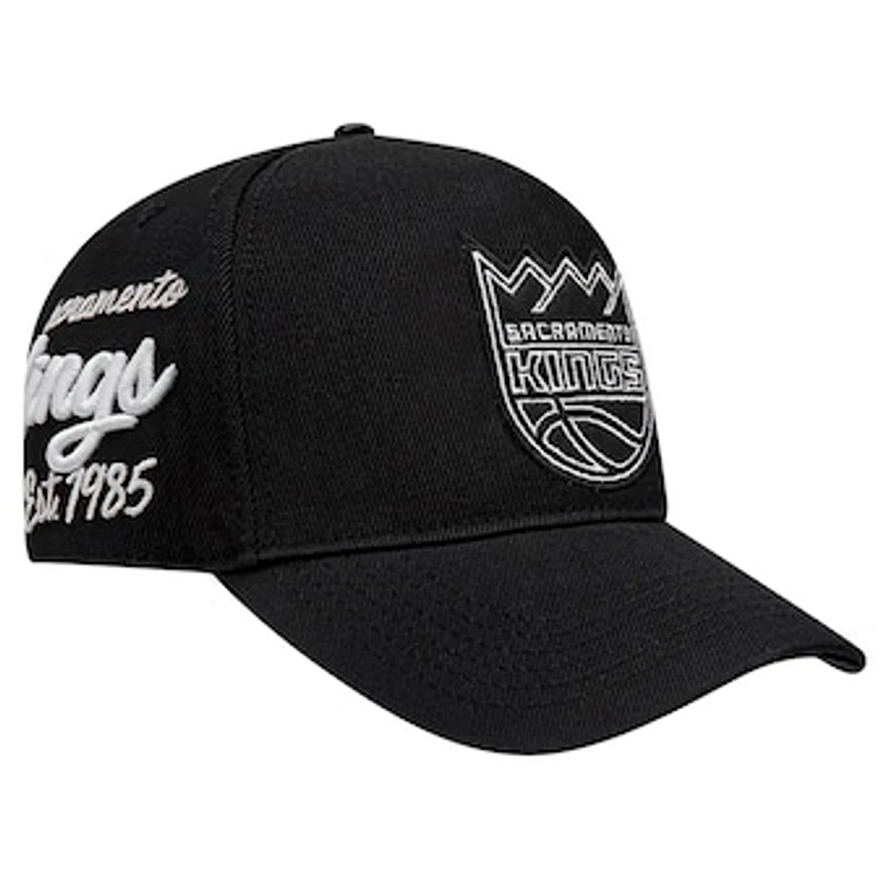 Men's Pro Standard Black Sacramento Kings Paint the City Pinch Front Snapback Hat