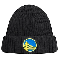 Men's Pro Standard  Black Golden State Warriors Essential Cuffed Knit Hat