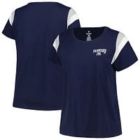 Women's Profile Navy New York Yankees Plus Scoop Neck T-Shirt