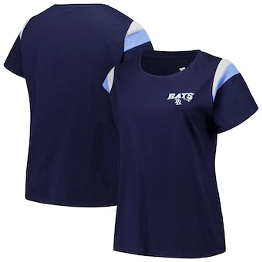 Women's Profile Navy Tampa Bay Rays Plus Scoop Neck T-Shirt