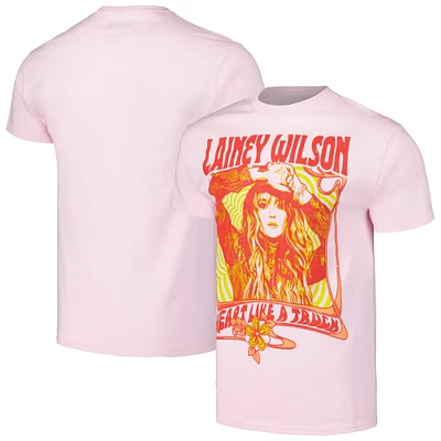 Unisex Manhead Merch Pink Lainey Wilson Heart Like A Truck T-Shirt