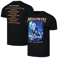 Unisex Manhead Merch Black Megadeth Rust In Peace T-Shirt