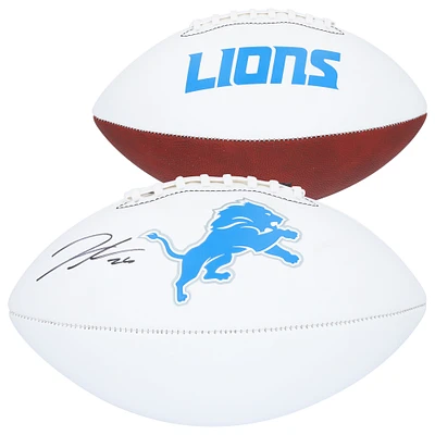 Jahmyr Gibbs Detroit Lions Autographed Franklin White Panel Football