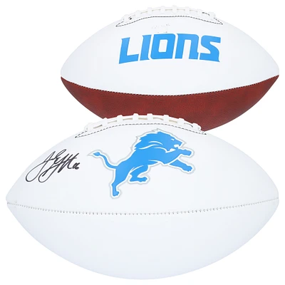 Jared Goff Detroit Lions Autographed Franklin White Panel Football
