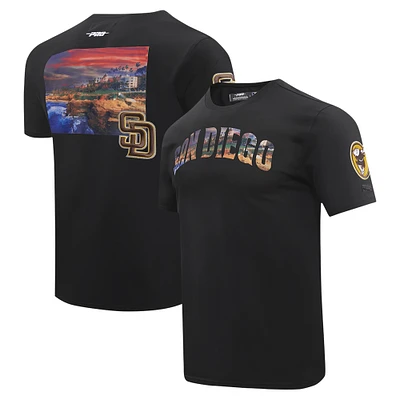 Men's Pro Standard Black San Diego Padres Cityscape T-Shirt